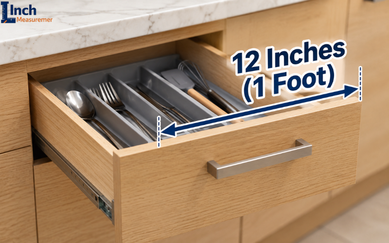 Kitchen Drawer Width About 1 foot 