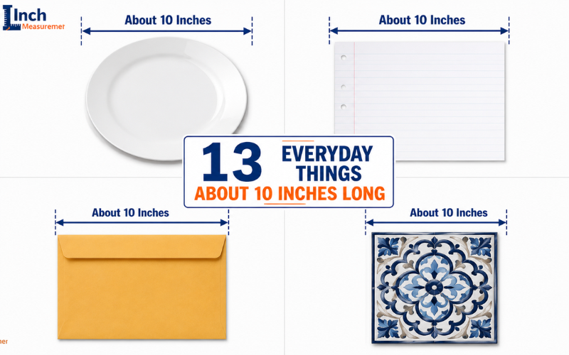13 everyday things about 10 inches long comparison chart