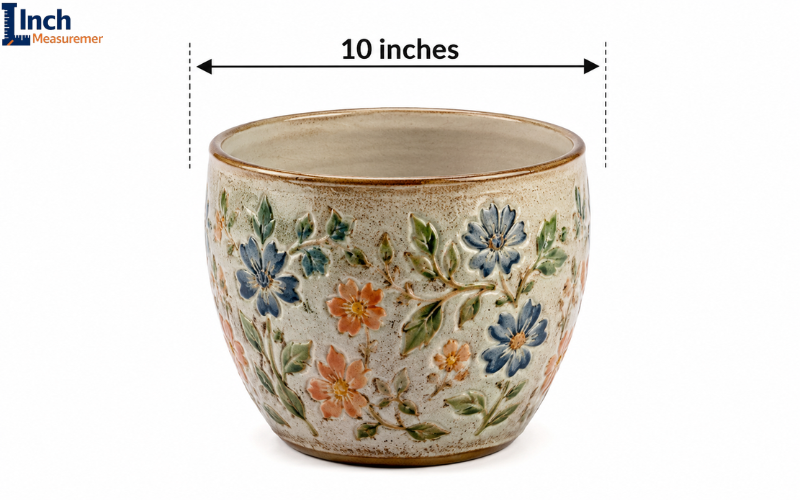How Long Is 10 Inches Ceramic Flower Pot Diameter