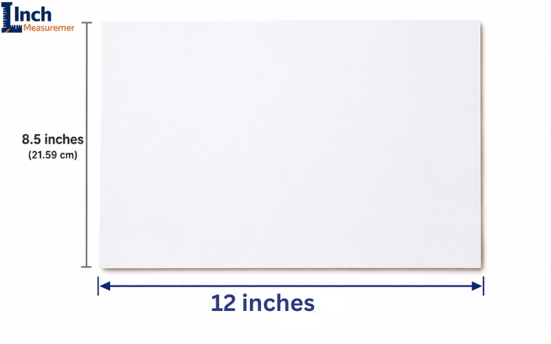 12 inches Long Side of a Sheet of Paper