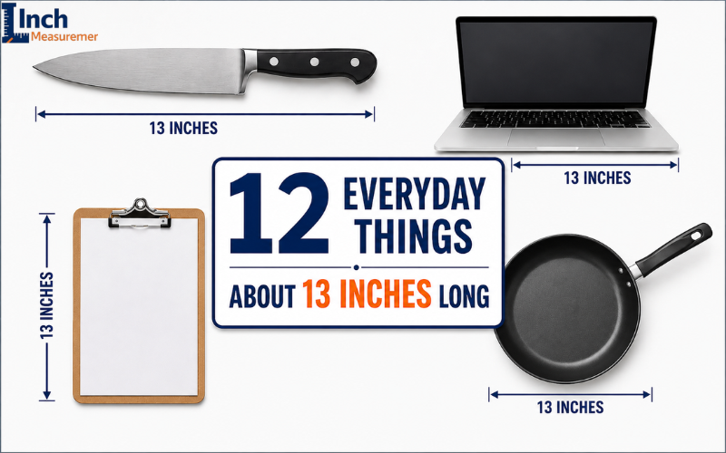"12 everyday things about 13 inches long infographic."