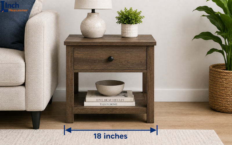 End Table Width About 18 inches