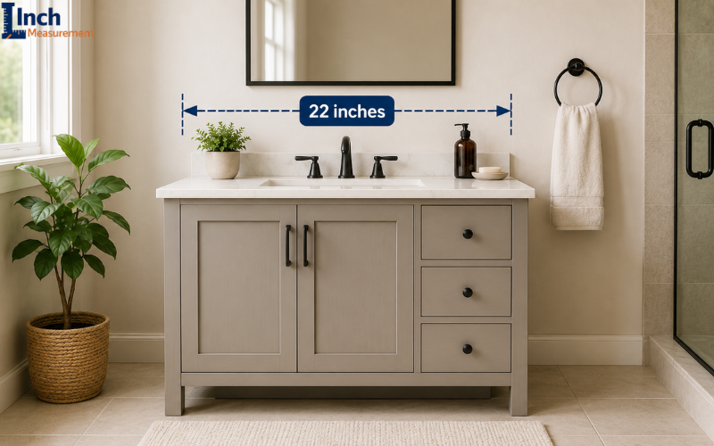 22-inch bathroom vanity width