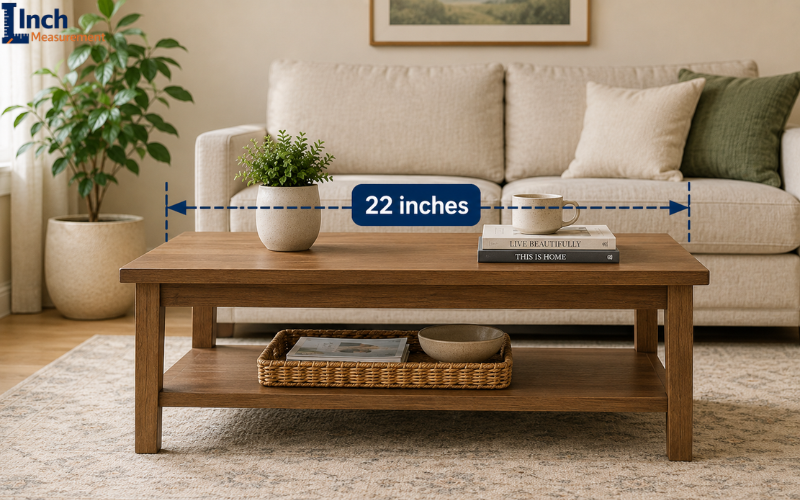 22-inch coffee table width