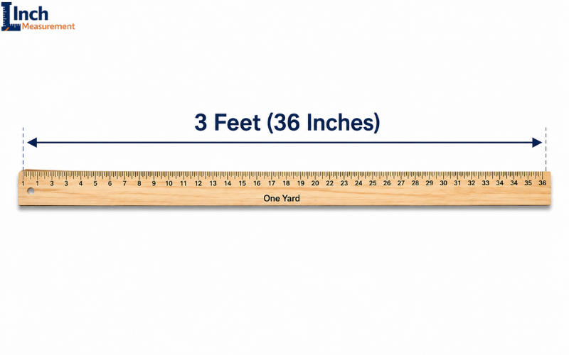 Standard Yardstick about 3 feet