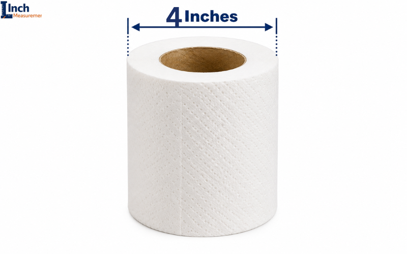Toilet Paper Roll Diameter about 4 inches