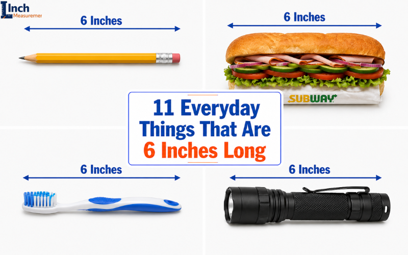 6 inches everyday objects comparison