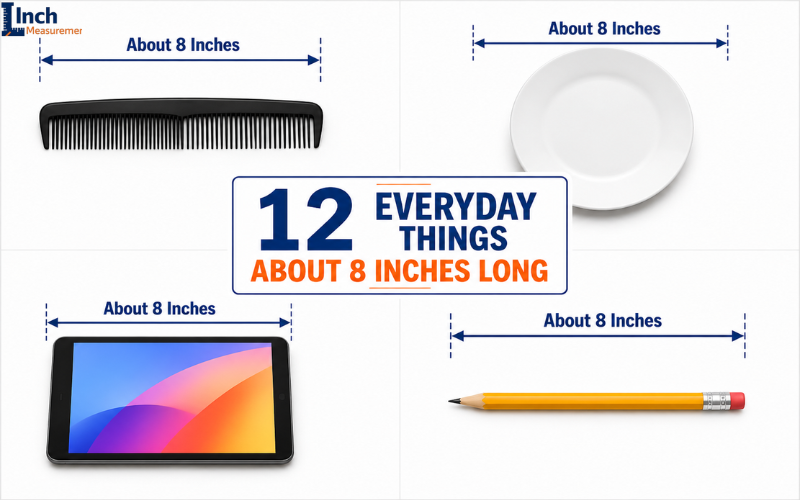 8 inches comparison with everyday objects