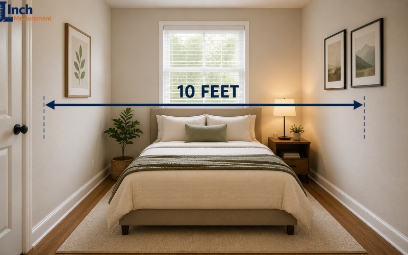 Small bedroom showing a 10 feet room width