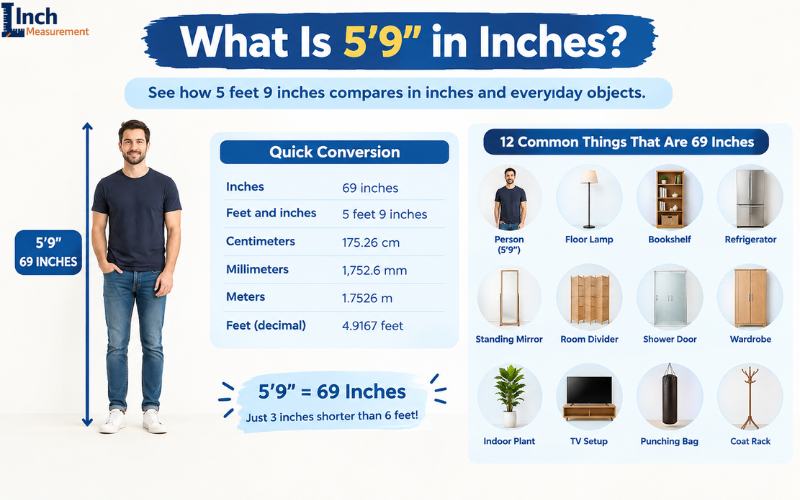 What Is 5'9 in Inches