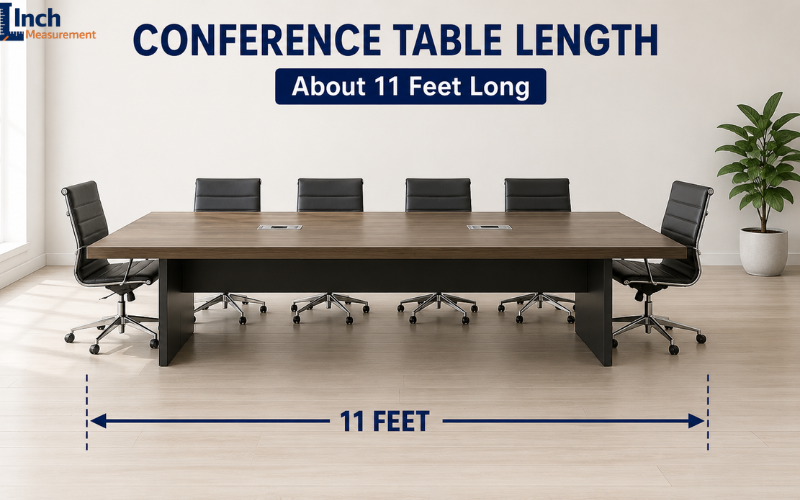 Large conference table about 11 feet long