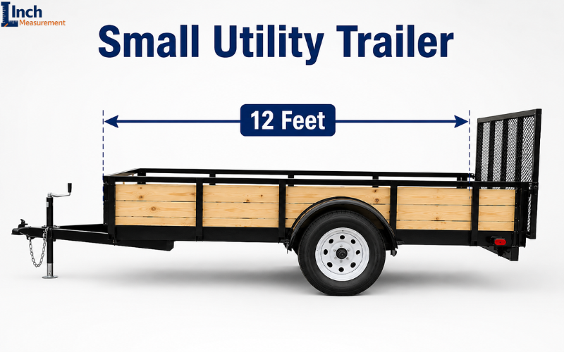 Small utility trailer about 12 feet long